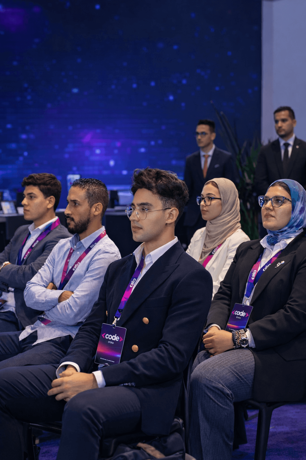 Visitors and innovators connecting at Code DXB